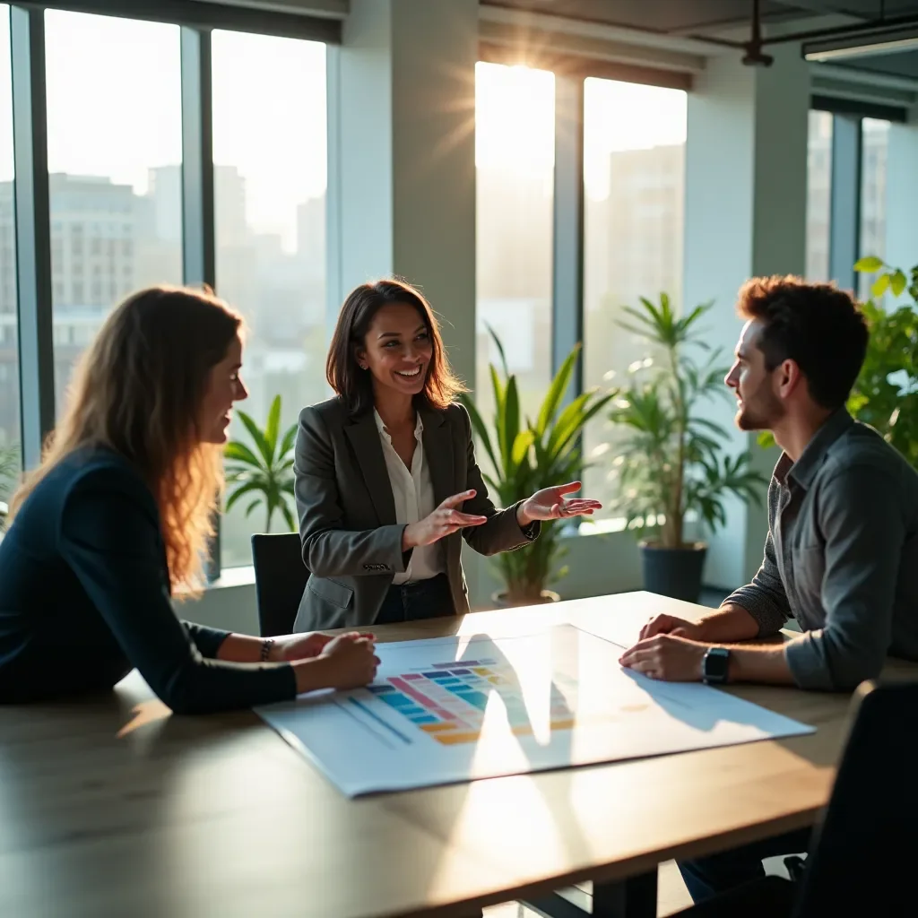 Professional team collaboration